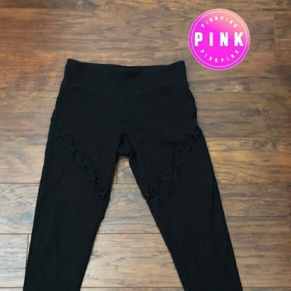 Victoria Sport VS PINK sweat yoga black pants M - Picture 1 of 8